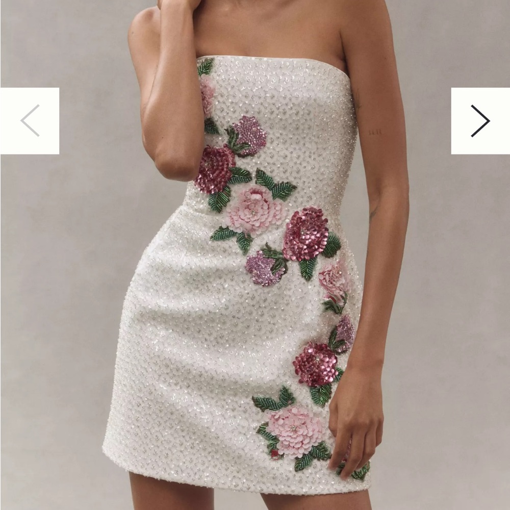 Helsi Frida Rosette Strapless Mini Dress